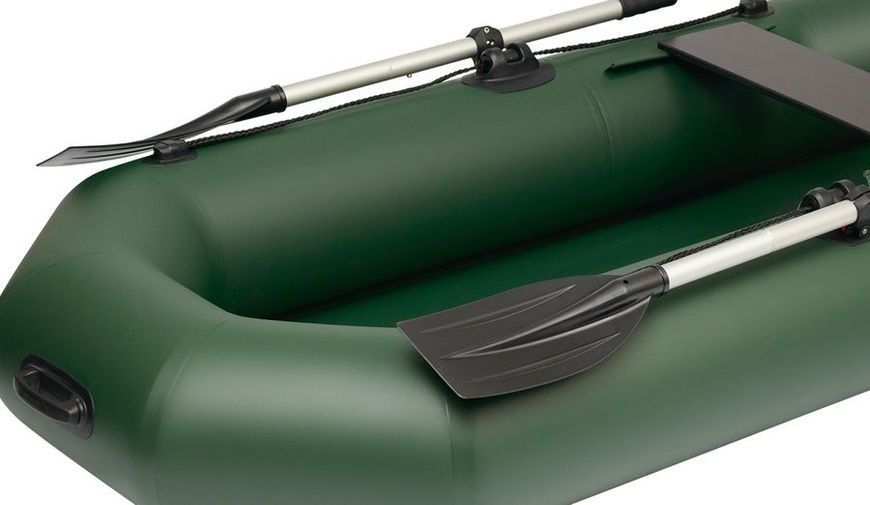 Inflatable boat Kolibri K-230, rowing without decking, green