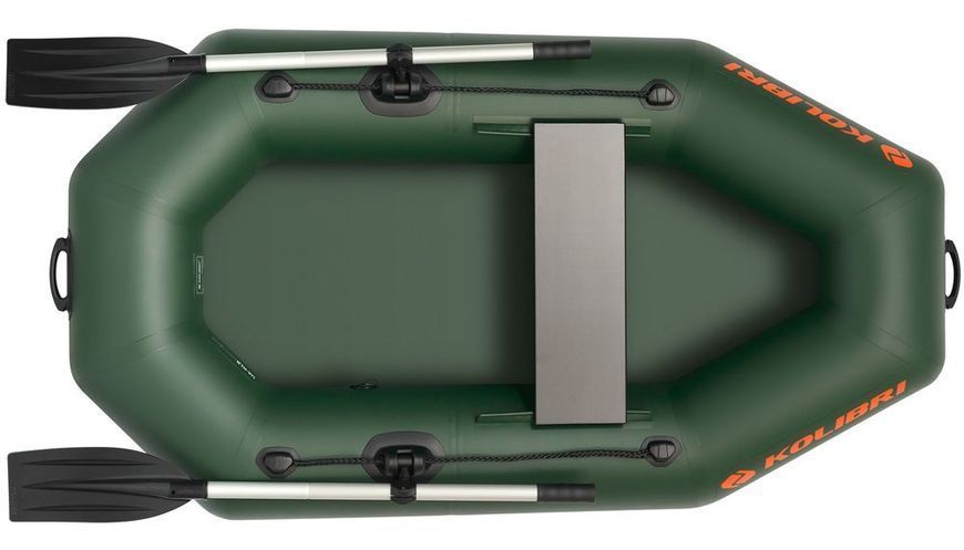 Надувная лодка Колибри К-190 (Kolibri K-190) гребная без настила, зелёная 120808 фото