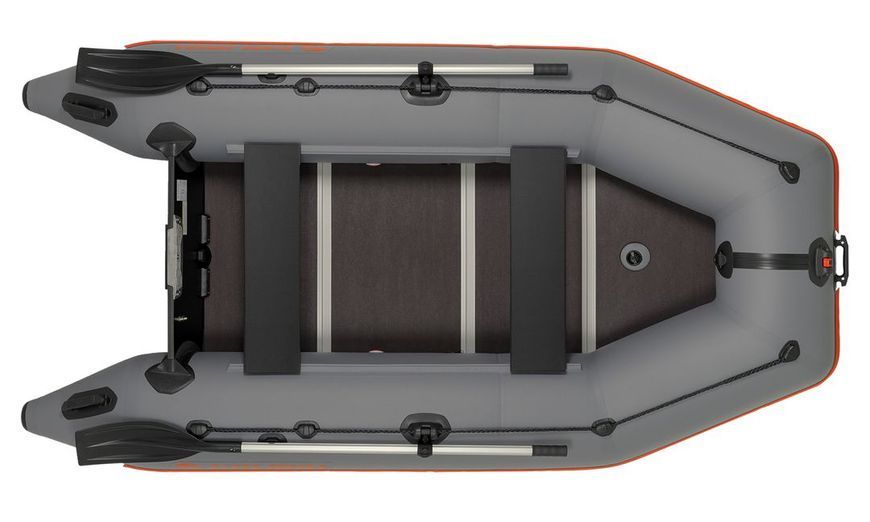 Schlauchboot Kolibri KM-300D Profi (Kolibri KM-300D) Motorkiel Aluminium Payol, dunkelgrau