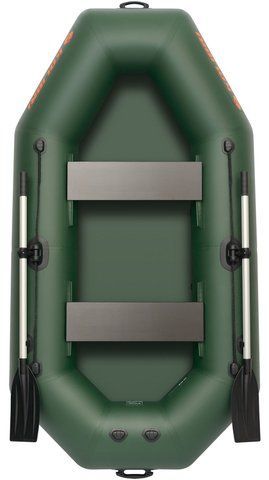Schlauchboot Kolibri K-240T, Rudern ohne Deck, gr&uuml;n
