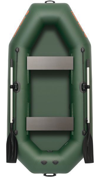 Schlauchboot Kolibri K-260T, Rudern ohne Deck, gr&uuml;n