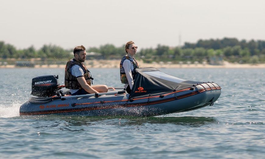 Inflatable boat Kolibri KM-300XL, motor Air-Deck, green