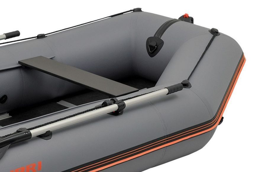 Inflatable boat Kolibri KM-330D Pro (Kolibri KM-330D) motor keel plywood, dark gray