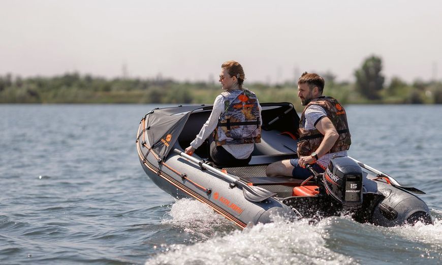 Inflatable boat Kolibri KM-330XL, motor Air-Deck, green