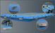 Inflatable docking platform Kolibri DK-320, ultramarine