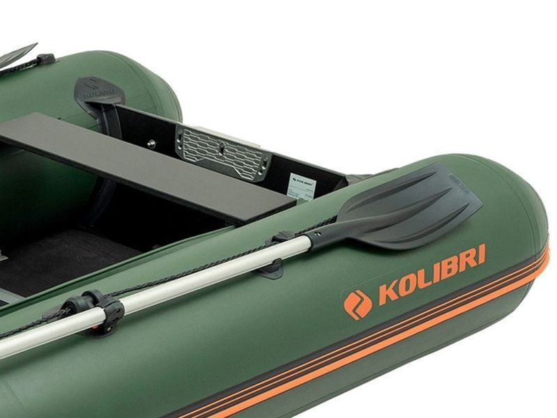Inflatable boat Kolibri KM-330DSL (Kolibri KM-330DSL) motor keel plywood, green