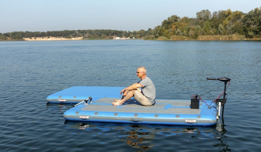 Inflatable docking platform Kolibri DK-320, ultramarine