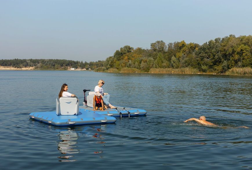 Inflatable docking platform Kolibri DK-320, ultramarine
