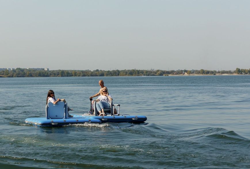 Inflatable docking platform Kolibri DK-320, ultramarine