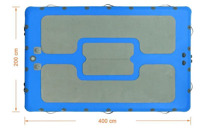 Inflatable docking platform Kolibri DK-400, ultramarine