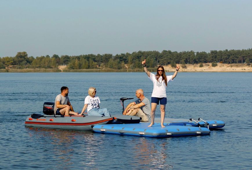 Inflatable docking platform Kolibri DK-400, ultramarine