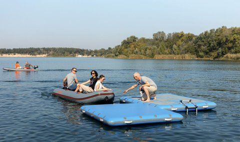 Inflatable docking platform Kolibri DK-400 (Kolibri DK-400) light gray