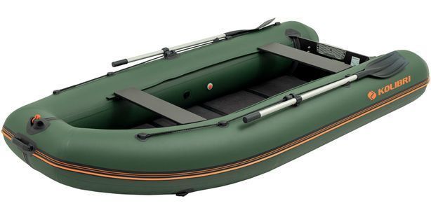 Inflatable boat Kolibri KM-330DL (Kolibri KM-330DL) motor keel book, green