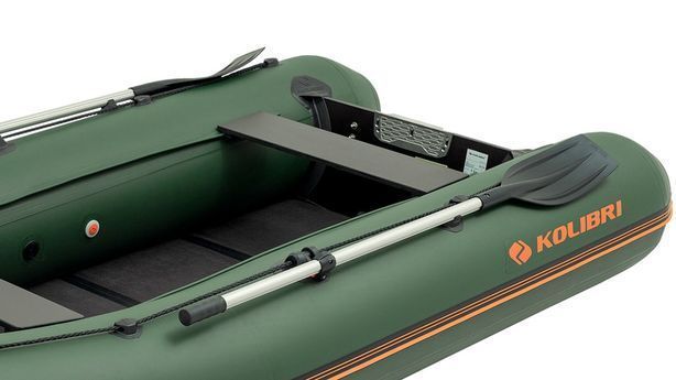 Inflatable boat Kolibri KM-330DL (Kolibri KM-330DL) motor keel book, green
