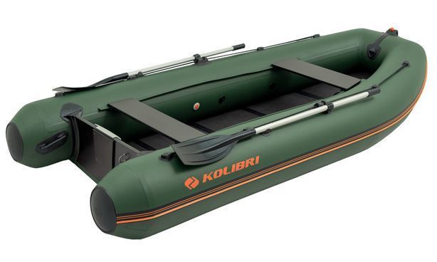 Inflatable boat Kolibri KM-330DL (Kolibri KM-330DL) motor keel book, green
