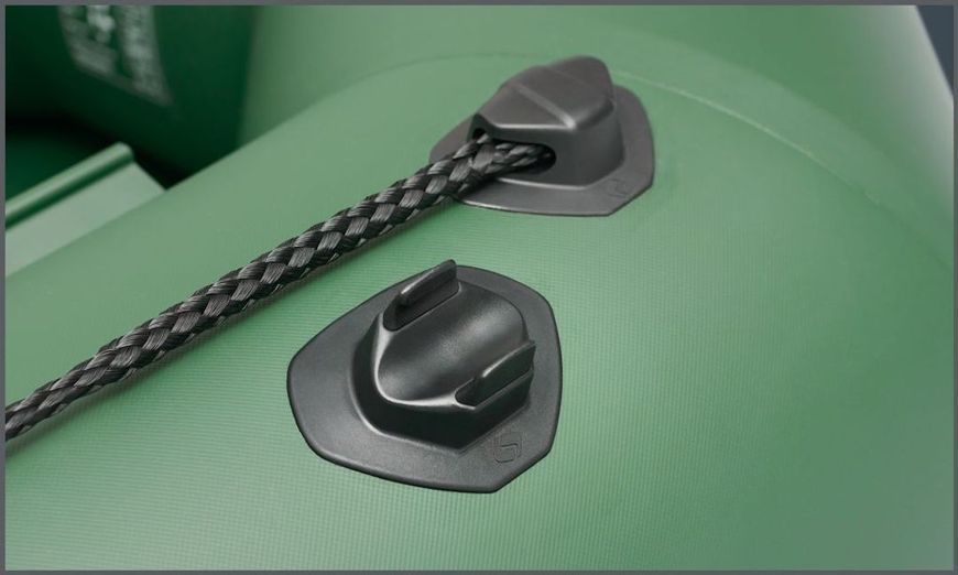 Inflatable boat Kolibri KM-330D Pro (Kolibri KM-330D) motor keel plywood, green