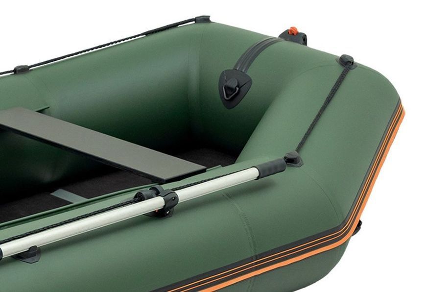 Inflatable boat Kolibri KM-330D Pro (Kolibri KM-330D) motor keel plywood, green
