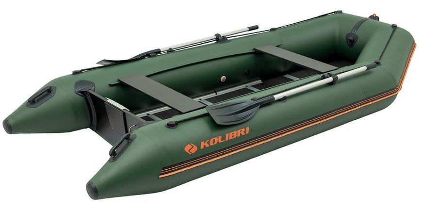 Schlauchboot Kolibri KM-360D Pro (Kolibri KM-360D) Motorkiel Sperrholz, gr&uuml;n