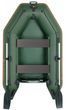 Inflatable boat Kolibri KM-245, motor, without decking, green