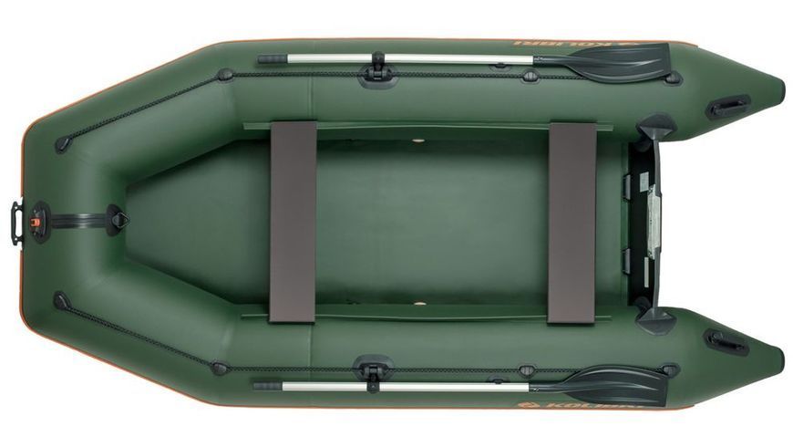 Schlauchboot Kolibri KM-330, Motor, ohne Deck, gr&uuml;n