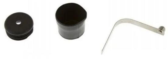 Paddle button (assembled) Kolibri black (12.055.62)